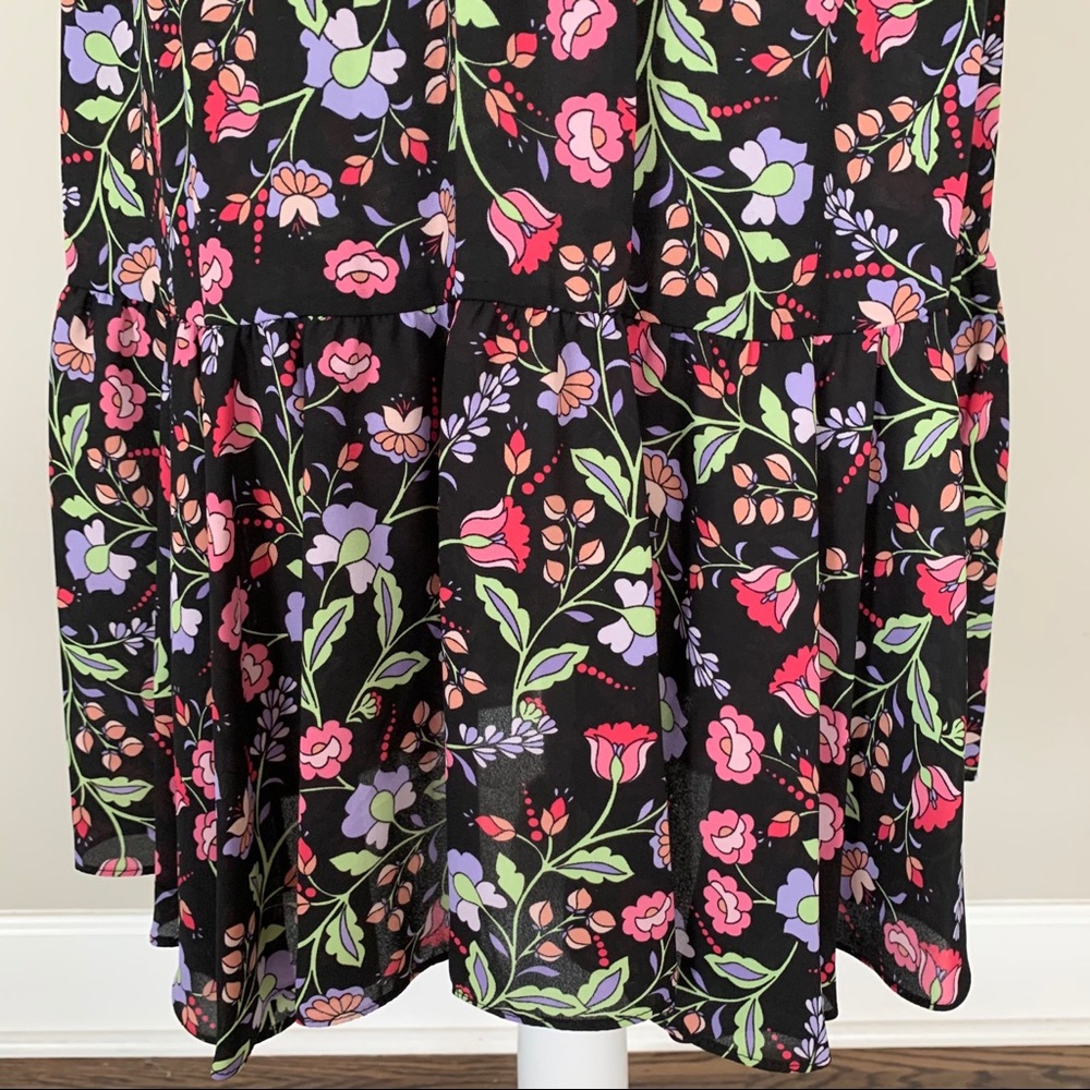 Nanette Lepore Floral Smocked Blouson Dress - Picture 9 of 12
